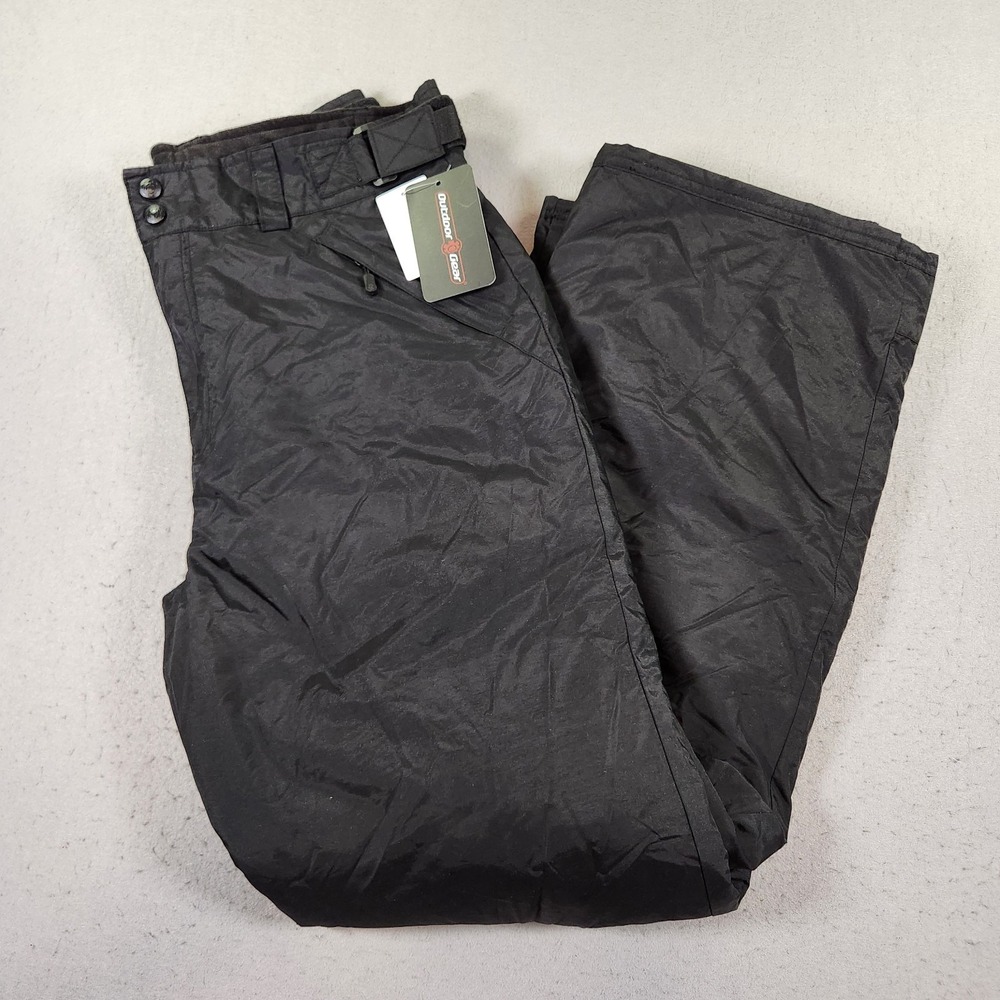 Outdoor Gear Women's Crest Snow Pants Size L Black Adjustable Waist NWT